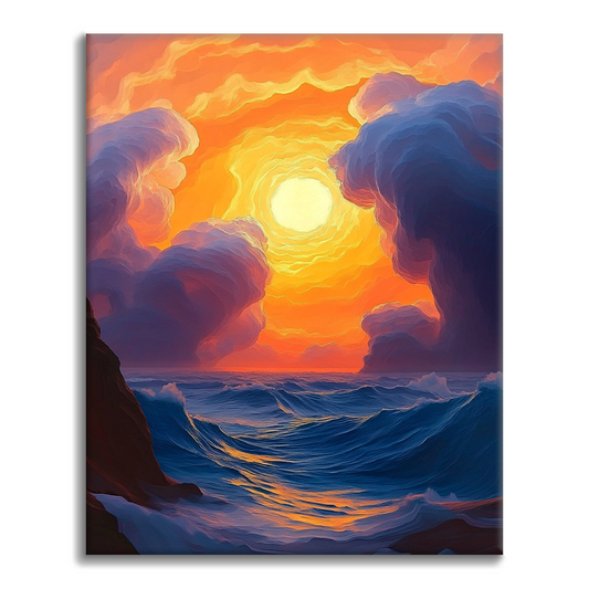 Tramonto da sogno - Dipingere con i Numeri