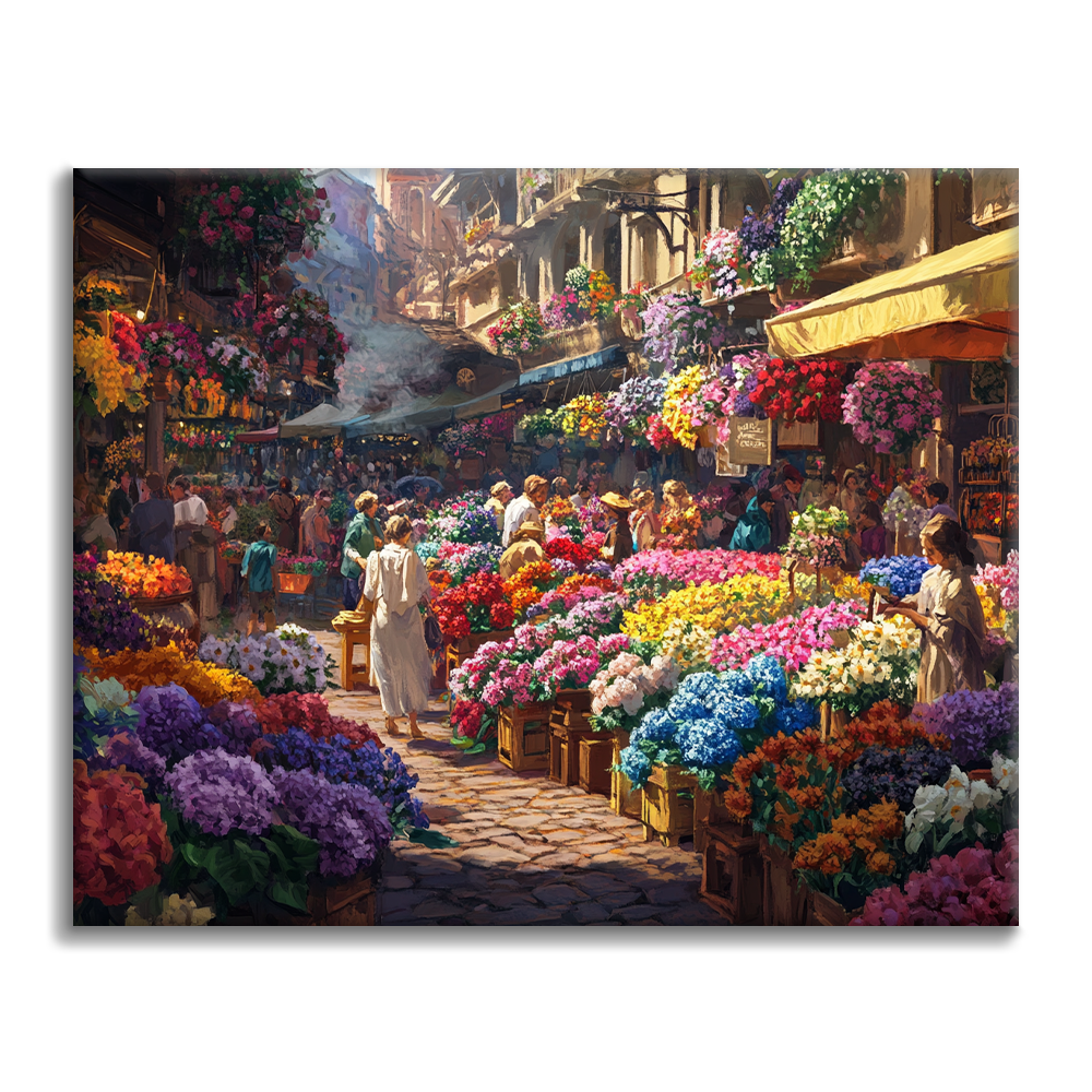 Mercato dei fiori - Dipingere con i Numeri