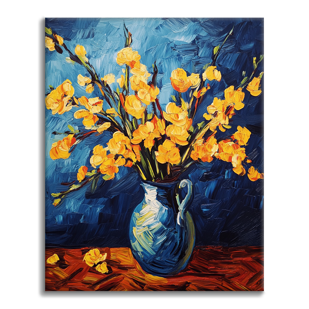 Fiori gialli - Dipingere con i Numeri