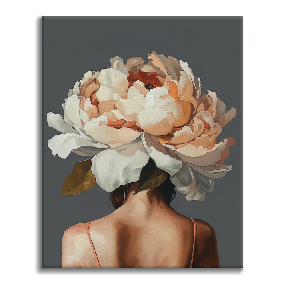 Ragazza dei fiori - Dipingere con i Numeri