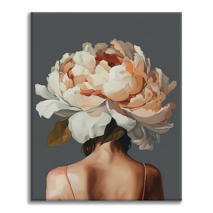 Ragazza dei fiori - Dipingere con i Numeri