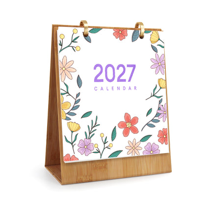 Edizione Fiori - Calendario da Scrivania 2027 da Dipingere con i Numeri