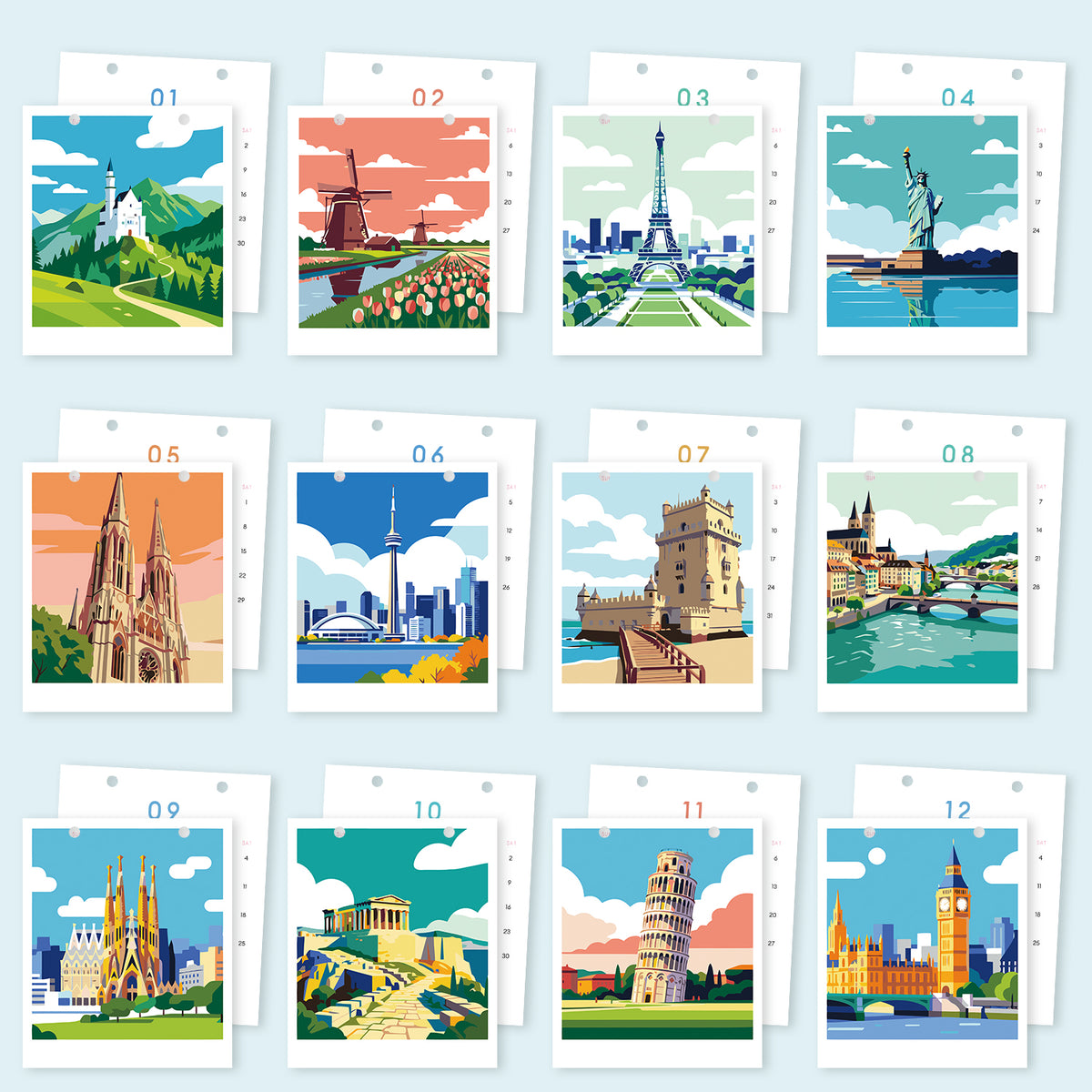 Edizione Botanica - Calendario da Scrivania 2027 da Dipingere con i Numeri