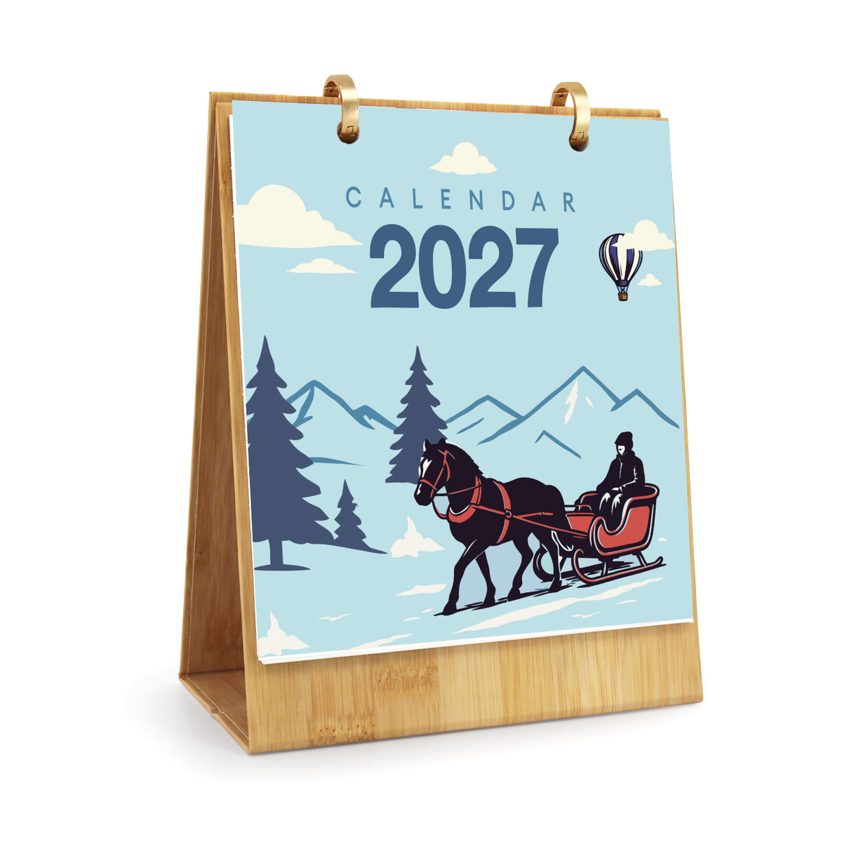 Edizione Viaggio Vintage - Calendario da Scrivania 2027 da Dipingere con i Numeri