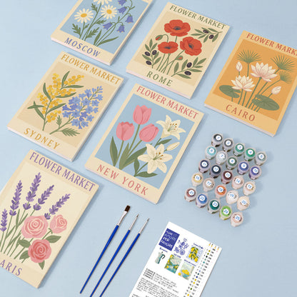 Mercati dei fiori del mondo - Dipingere con i Numeri