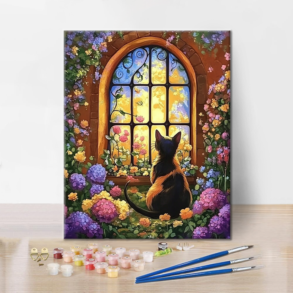Fiori e gatti - Dipingere con i Numeri