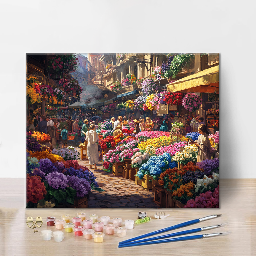 Mercato dei fiori - Dipingere con i Numeri