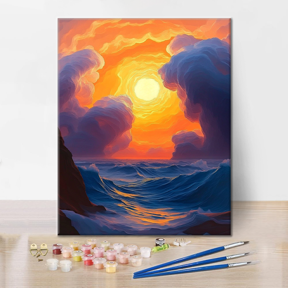 Tramonto da sogno - Dipingere con i Numeri