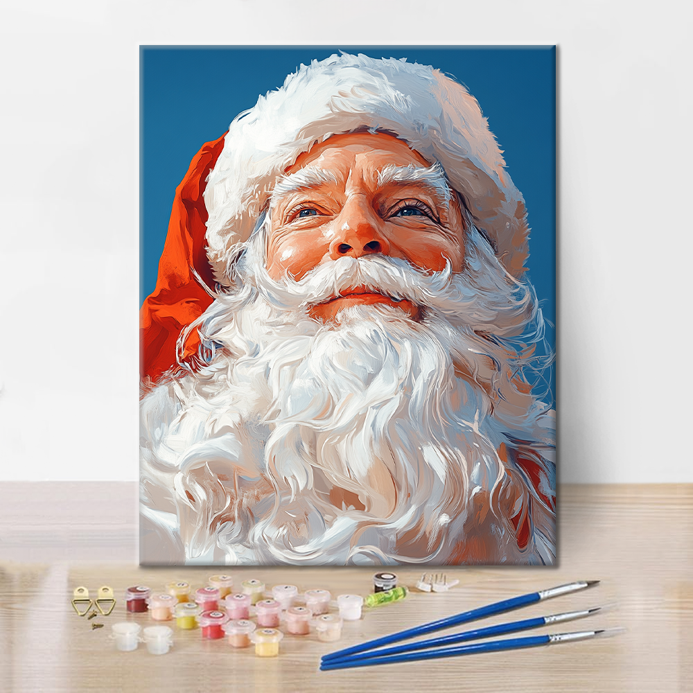 Il gentile Babbo Natale - Dipingere con i Numeri