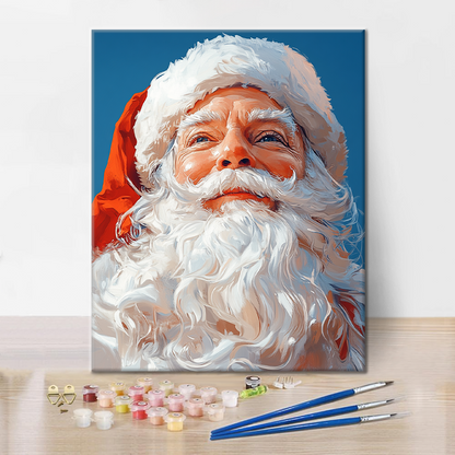 Il gentile Babbo Natale - Dipingere con i Numeri