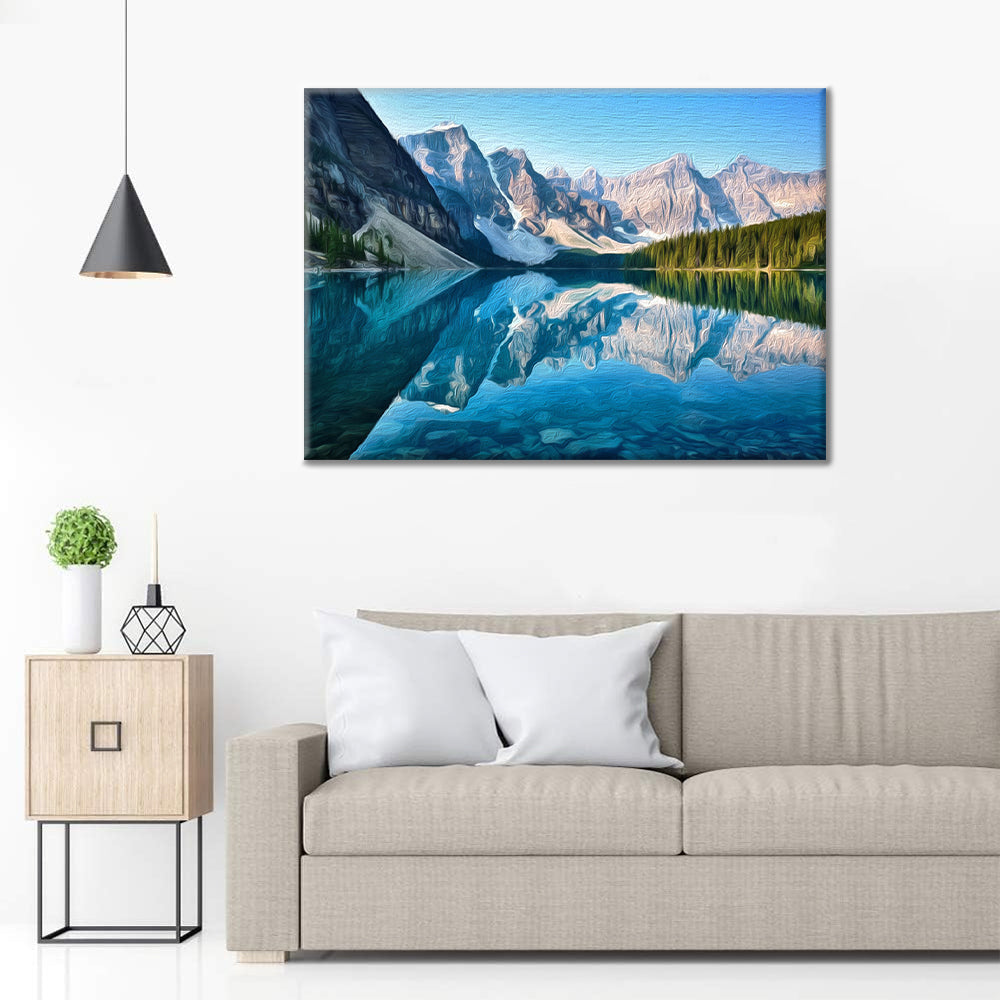 Lago Moraine - Dipingere con i Numeri
