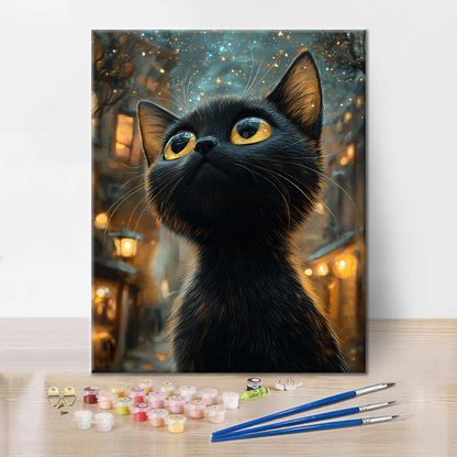 Gatto nero - Dipingere con i Numeri
