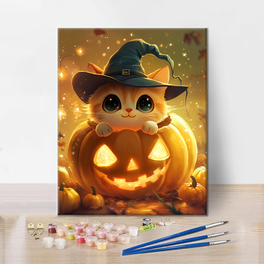Gattino di Zucca - Dipingere con i Numeri