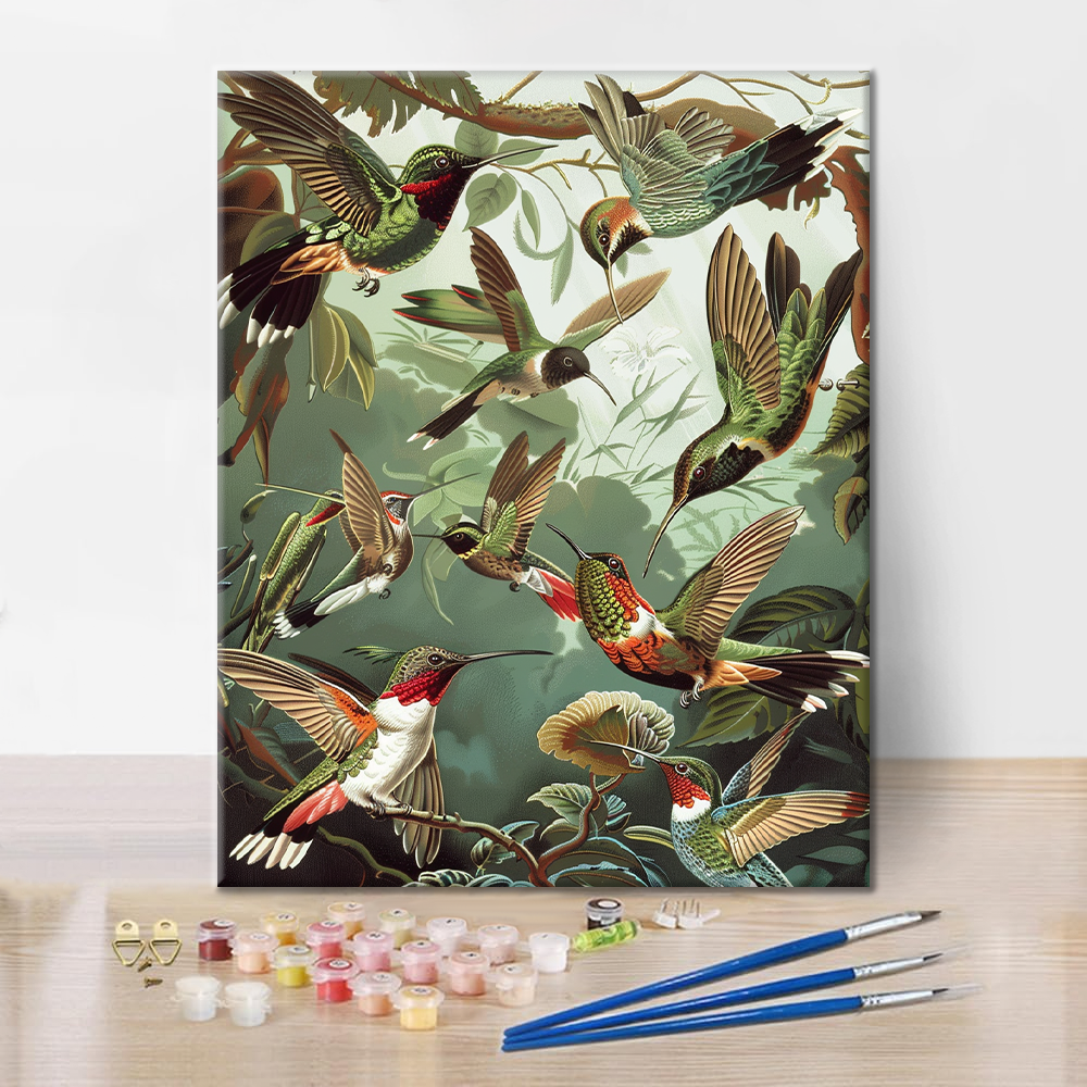 Colibrì Trochilidae - Dipingere con i Numeri