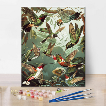 Colibrì Trochilidae - Dipingere con i Numeri