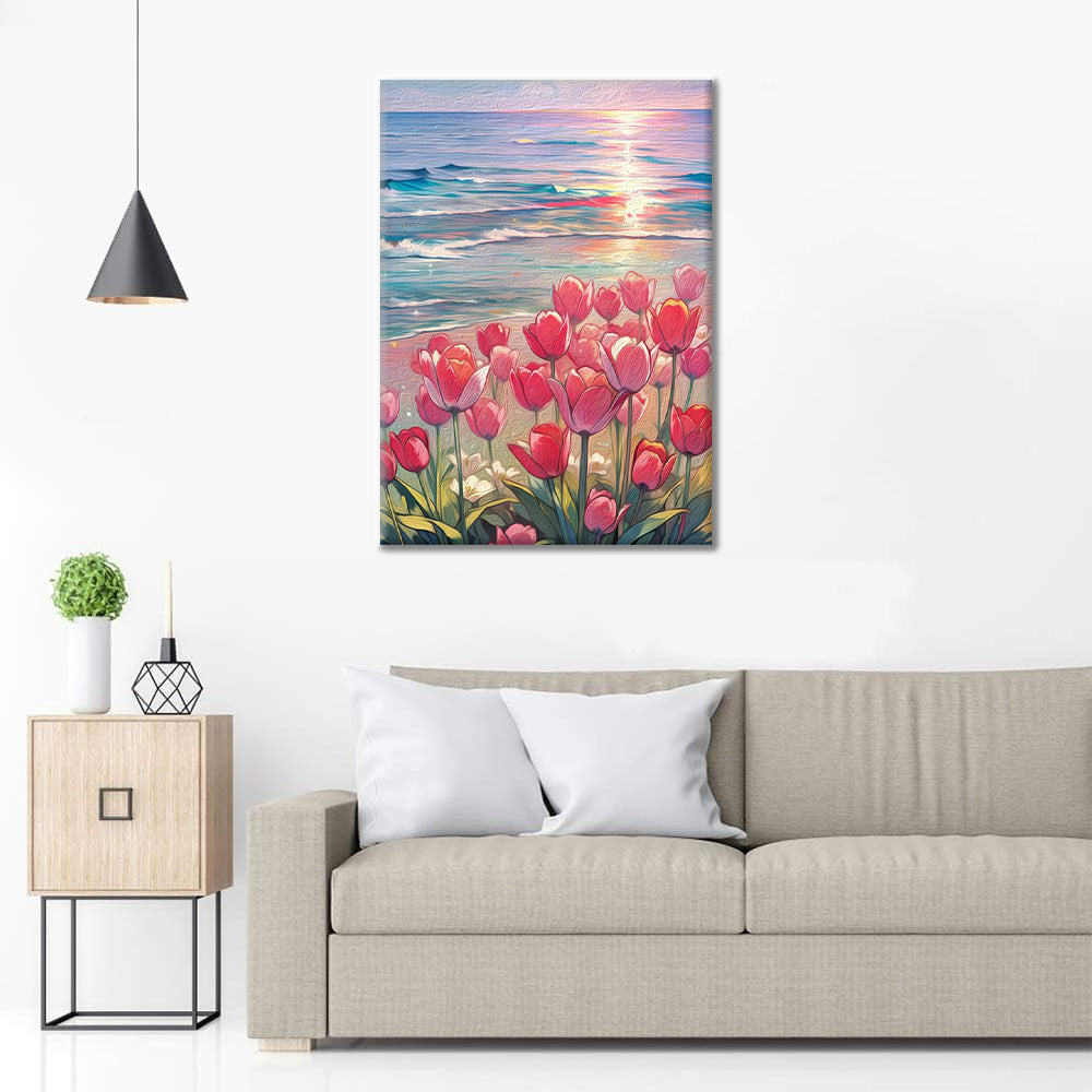 Tulipani sul Mare - Dipingere con i Numeri