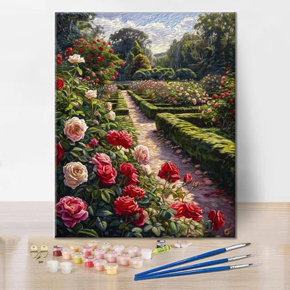 Giardino delle rose - Dipingere con i Numeri