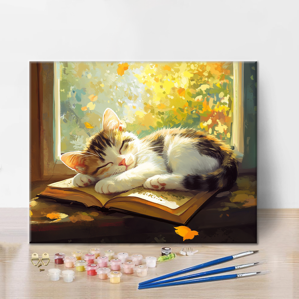 Gatto Dormiente - Dipingere con i Numeri