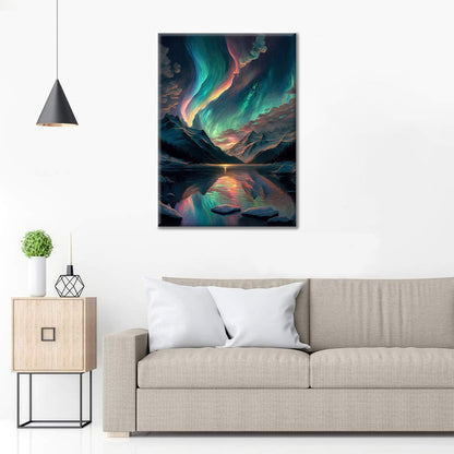 Aurora boreale colorata - Dipingere con i Numeri