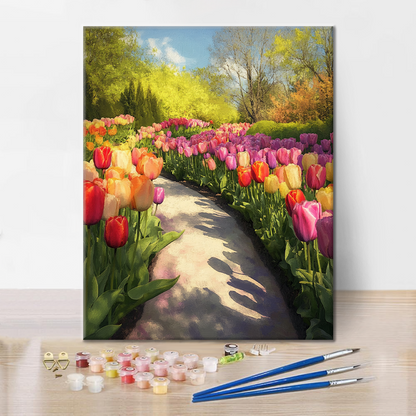 Sentiero di Tulipani - Dipingere con i Numeri