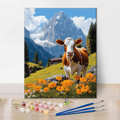 Mucca Svizzera - Dipingere con i Numeri
