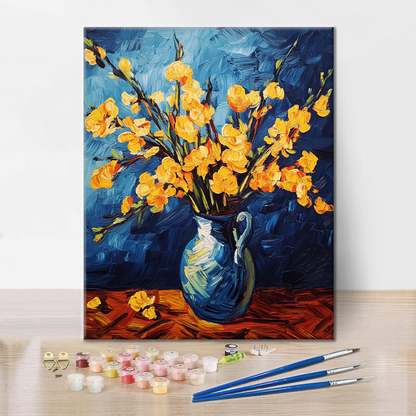 Fiori gialli - Dipingere con i Numeri