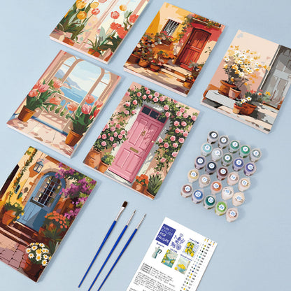 Porte in fiore - Dipingere con i Numeri