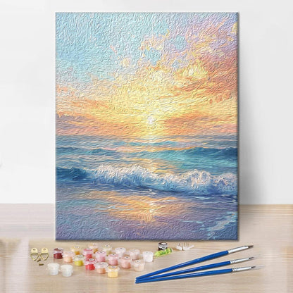 Alba sul mare - Dipingere con i Numeri