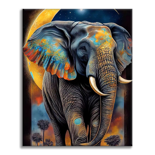 Arte dell'elefante - Dipingere con i Numeri