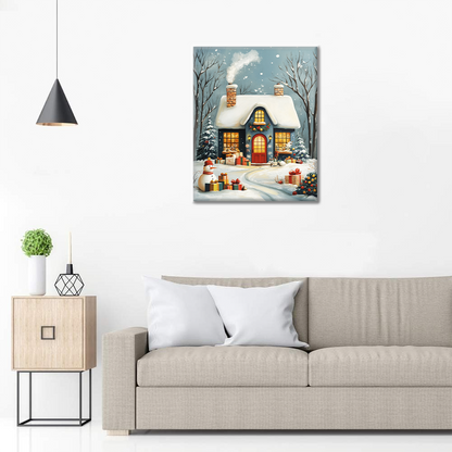 Casa di Natale - Dipingere con i Numeri