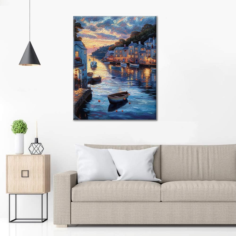 Città al Tramonto - Dipingere con i Numeri