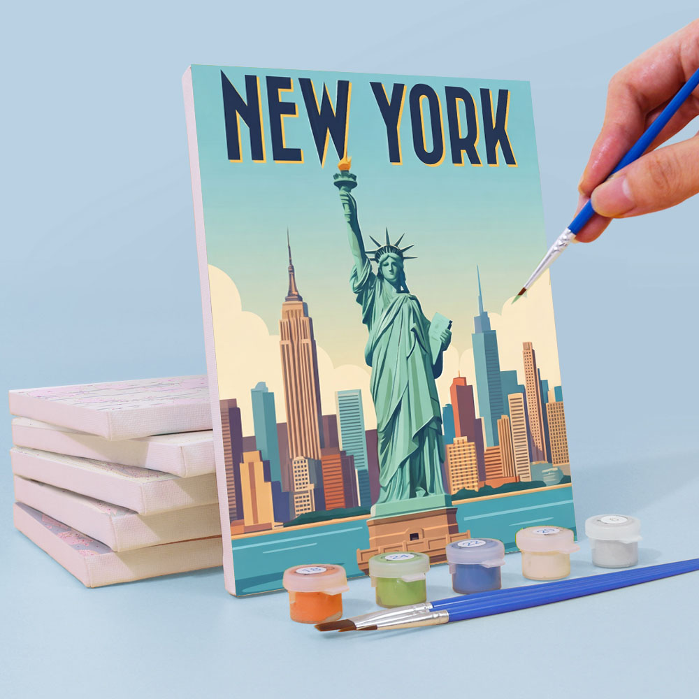 Edifici famosi - Dipingere con i Numeri