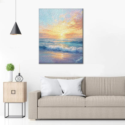 Alba sul mare - Dipingere con i Numeri