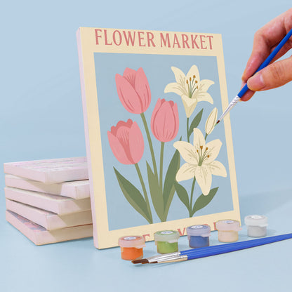 Mercati dei fiori del mondo - Dipingere con i Numeri