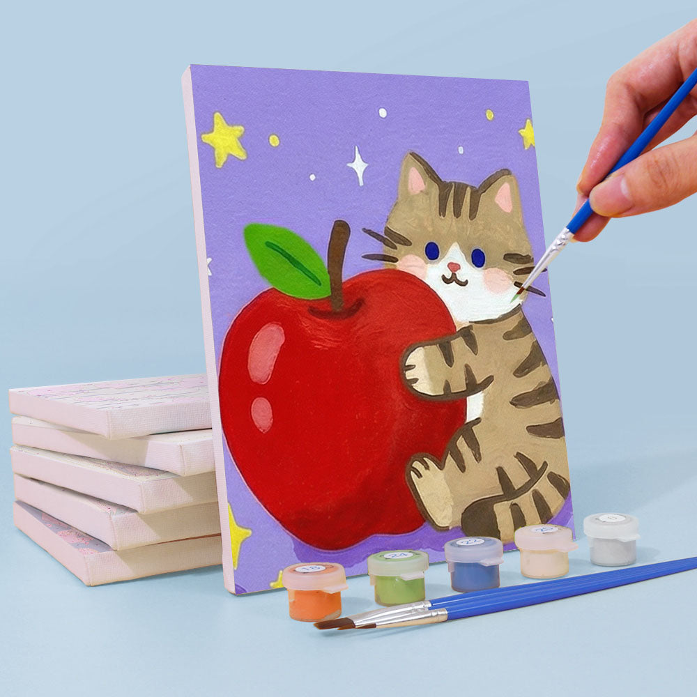 Gattini e frutta - Dipingere con i Numeri