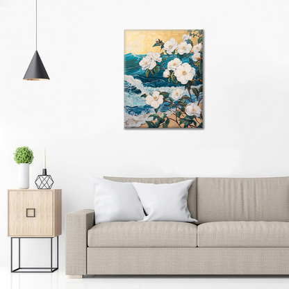 Peonie in riva al mare - Dipingere con i Numeri