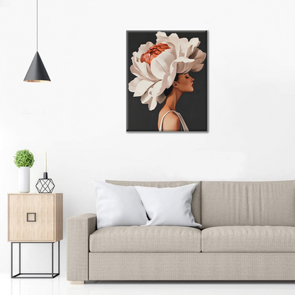 Fiore e donna - Dipingere con i Numeri
