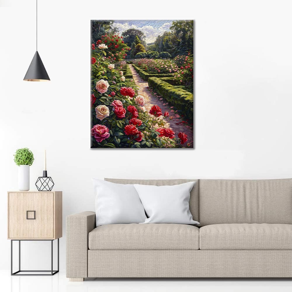 Giardino delle rose - Dipingere con i Numeri
