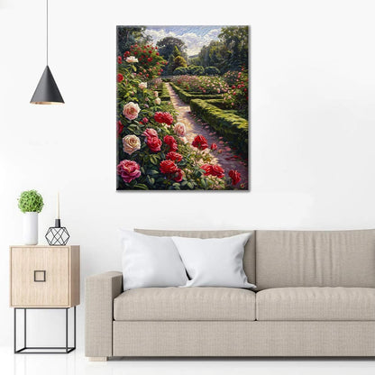 Giardino delle rose - Dipingere con i Numeri