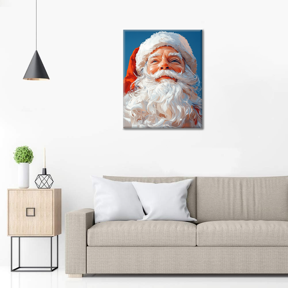 Il gentile Babbo Natale - Dipingere con i Numeri