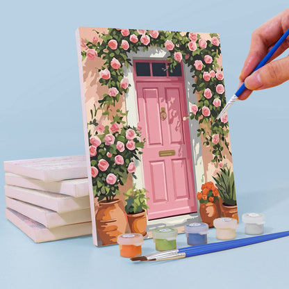 Porte in fiore - Dipingere con i Numeri