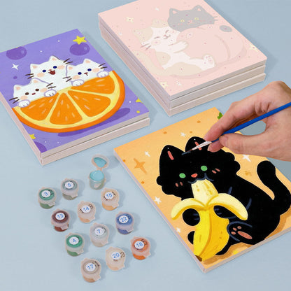 Gattini e frutta - Dipingere con i Numeri