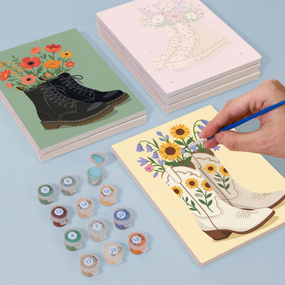 Fiori nelle scarpe - Dipingere con i Numeri