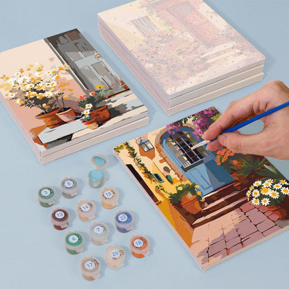 Porte in fiore - Dipingere con i Numeri