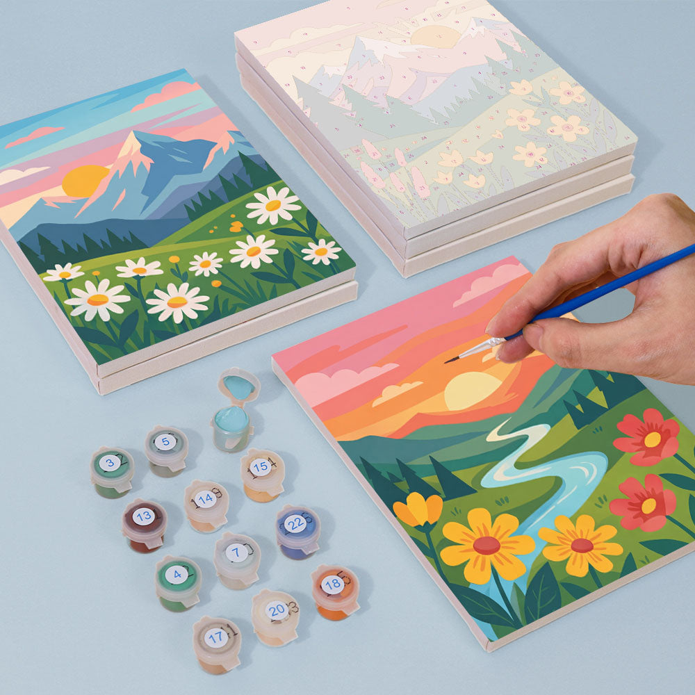 Montagne e fiori - Dipingere con i Numeri