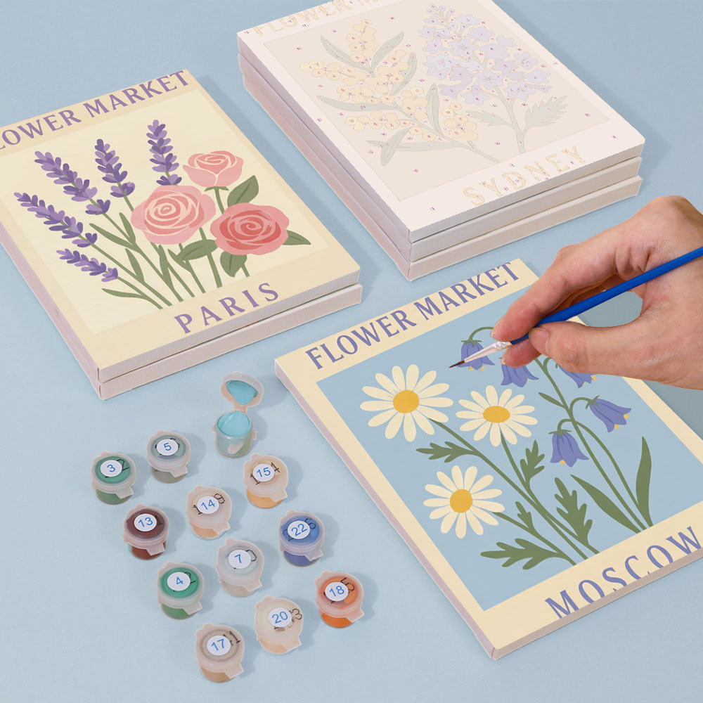 Mercati dei fiori del mondo - Dipingere con i Numeri