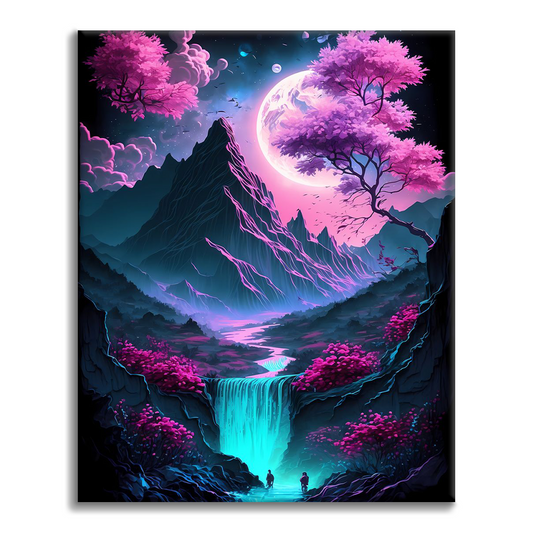 Valle di Sakura e Luna - Dipingere con i Numeri