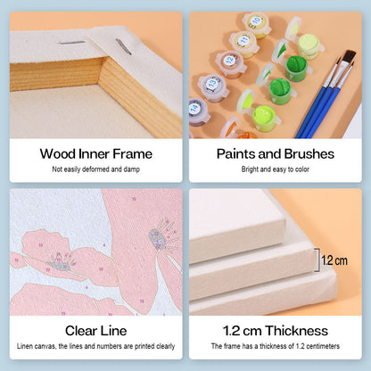 Gatto nero tranquillo - Dipingere con i Numeri