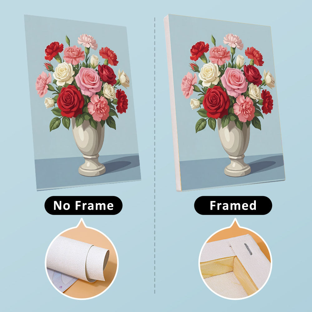 Fiori in vaso - Dipingere con i Numeri