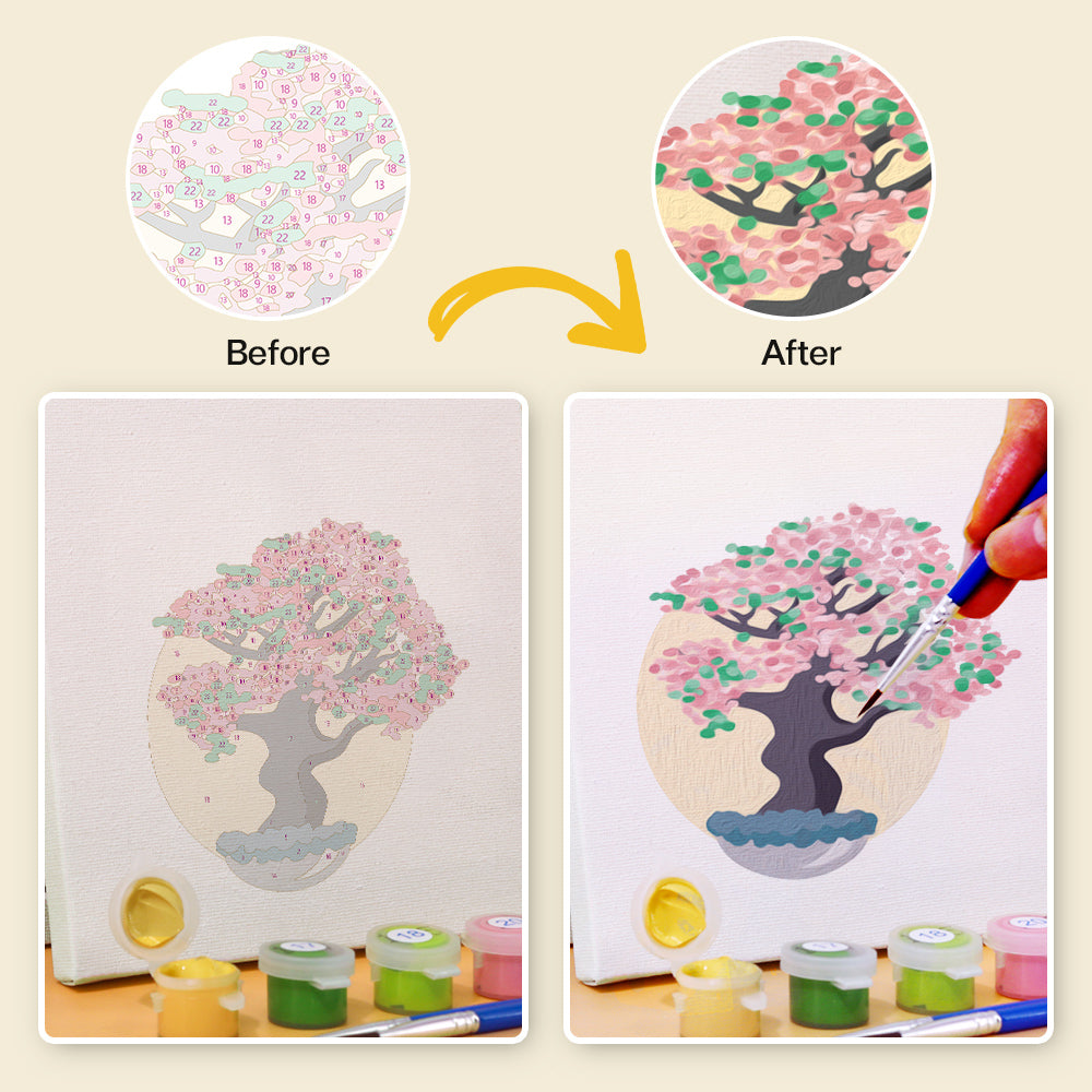 Albero dei fiori - Dipingere con i Numeri